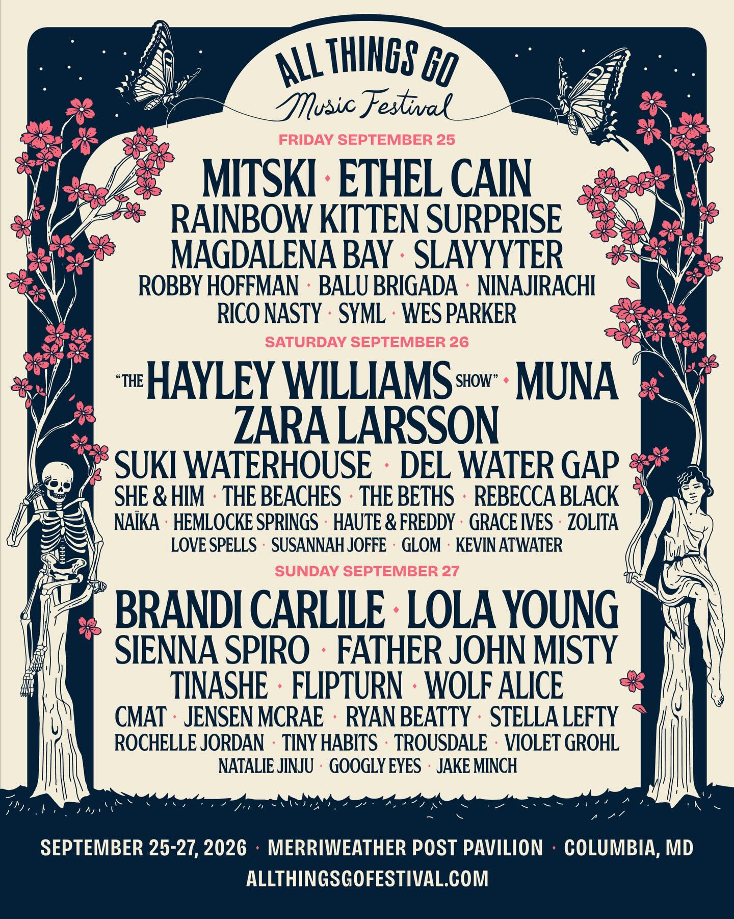 Merriweather Schedule 2027
