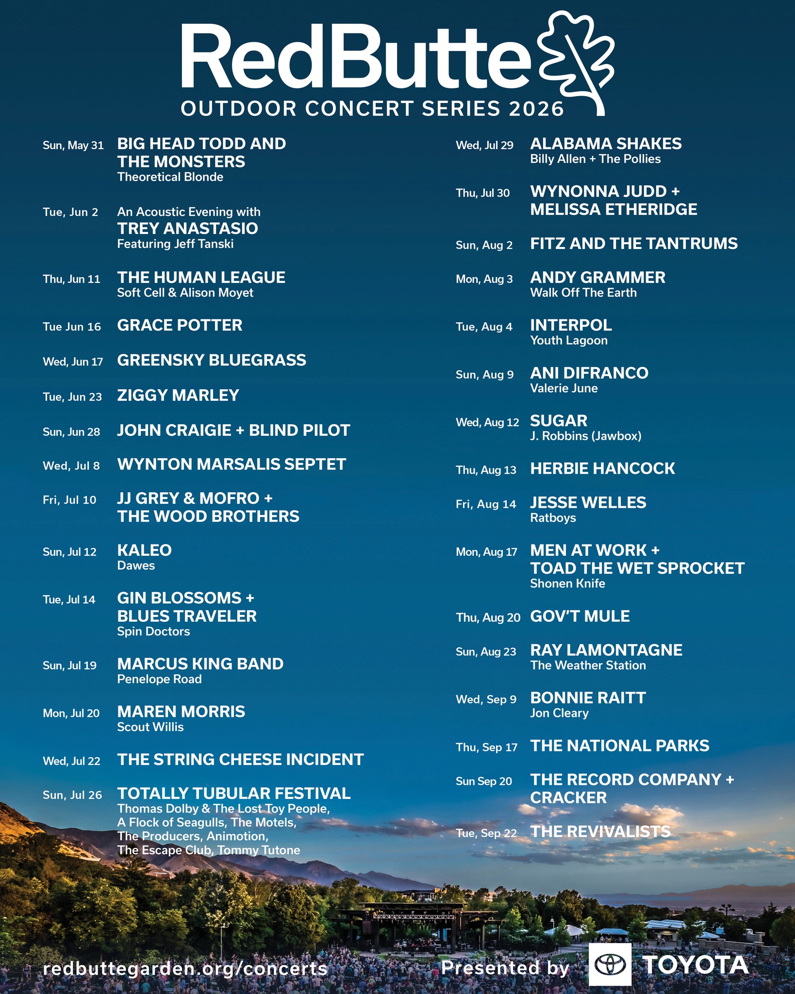 Red Butte Garden & Arboretum's Outdoor Concert Series